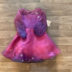 New Disney Princesses Tangled Rapunzel Purple Lantern Tulle Dress sz 5/6